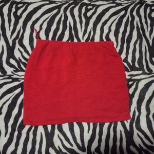 Hot pink pencil skirt